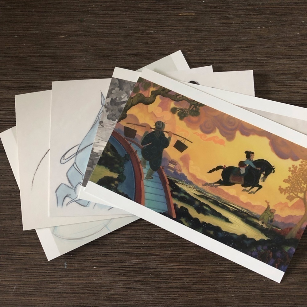 Disney Princess Movie Postcards: Mulan 5 pack